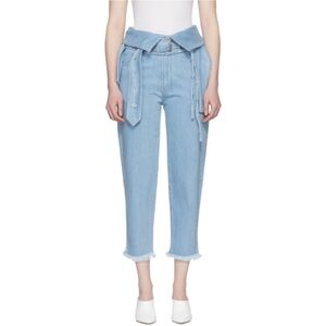 NWT Marques Almeida crossover straight leg jeans size 6